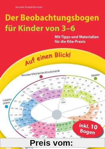 Auf einen Blick! Der Beobachtungsbogen für Kinder von 3-6: Mit Tipps und Materialien für die Kita-Praxis